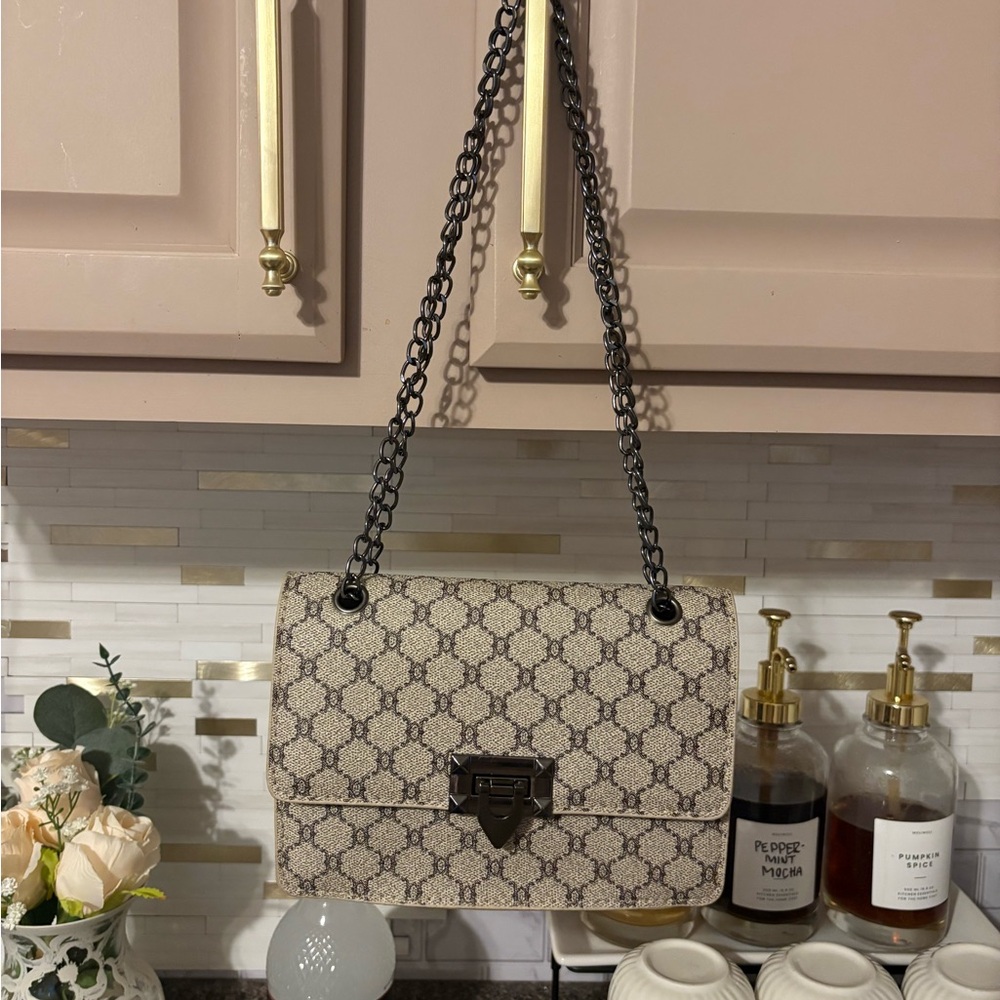 SHEIN Beige & black Shoulder Bag